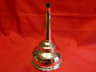 LONDON 1771,  JOHN COX OR LAMB SOLID SILVER LIGHTLY PLANNISHED 3 PCE WINE FUNNEL 5