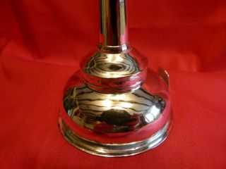 LONDON 1771,  JOHN COX OR LAMB SOLID SILVER LIGHTLY PLANNISHED 3 PCE WINE FUNNEL 9