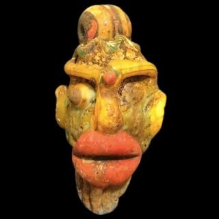 Rare Ancient Huge Phoenician Face Pendant 300bc (4)