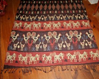 Indonesian Ikat TEXTILE Blanket Throw weaving Southeast Asia Sumba Shawl Batik 4