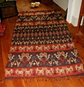Indonesian Ikat TEXTILE Blanket Throw weaving Southeast Asia Sumba Shawl Batik 6