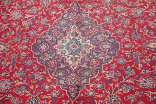 SEMI - ANTIQUE Traditional Floral LIVING ROOM Rug Hand - made Wool Carpet 9 ' x13 ' RED 5