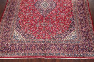 SEMI - ANTIQUE Traditional Floral LIVING ROOM Rug Hand - made Wool Carpet 9 ' x13 ' RED 6