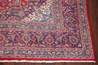 SEMI - ANTIQUE Traditional Floral LIVING ROOM Rug Hand - made Wool Carpet 9 ' x13 ' RED 7