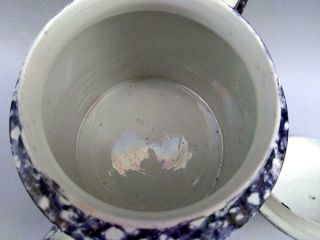 Antique 18th 19th C English Pearlware Creamware Tortoise Teapot Whieldon Spatter 12