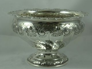 STUNNING VICTORIAN silver ROSE BOWL,  1900,  538gm 3