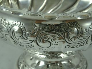 STUNNING VICTORIAN silver ROSE BOWL,  1900,  538gm 4