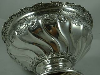 STUNNING VICTORIAN silver ROSE BOWL,  1900,  538gm 7