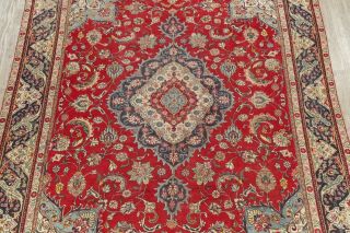 Traditional Oriental Old Area Rugs Hand - Knotted Floral Vintage Carpet 10 x 13 3