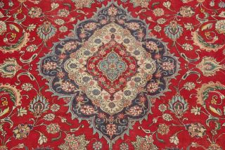 Traditional Oriental Old Area Rugs Hand - Knotted Floral Vintage Carpet 10 x 13 4