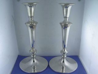 Pr Sterling Bailey Banks & Biddle 10 " Candlesticks (not Weighted) 18.  96 Ozt