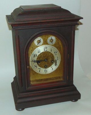 Antique Junghans Mantel Clock Westminster Chimes Needs Tlc