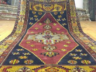 Fine Cr1930 - 1939 Antique 5x9ft Tribal Multi - Colored Dowry Wool Pile Rug Turkey