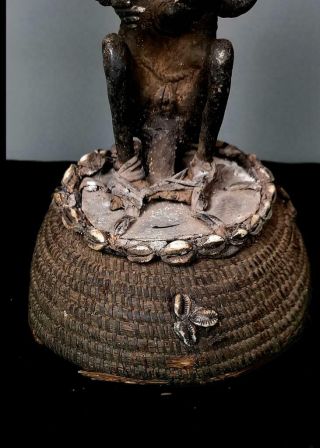Old Tribal Large Bronze Tikar Maternity Figure - Cameroon 4
