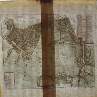 1720 John Strype ' s map: Shoreditch,  Norton Folgate & Crepplegate Without,  Hoxton 7