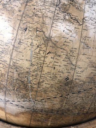 30” Antique Terrestrial Globe Manufactured By Weber Costello Co. 10