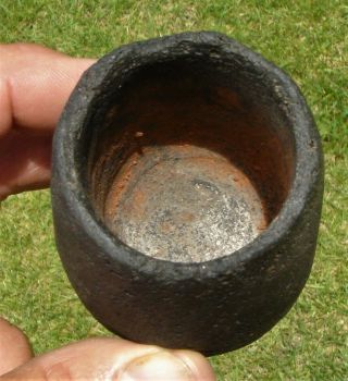 PAINT CUP - MORTAR (Vertical) & PESTLE,  HILL CAVE REGION,  SANTA BARBARA,  CALIFORNI 3