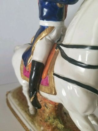 SCHEIBE ALSBACH Porcelain Napoleonic Marshal DAVOUST Mounted Figurine 4