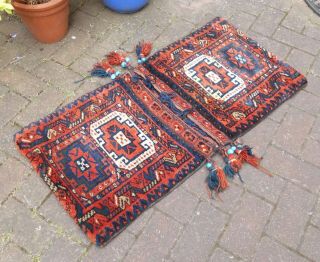 Vibrant Afghan Tribal Kelim Carpet Bag/saddle Bag Camel Horse Donkey Decor (1)