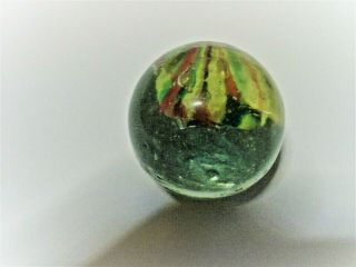 Antique " Marble ".  With Pontil Marks.  Measures 3/4 " Inches.  Tall
