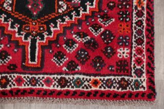 Vintage Traditional Floral Oriental Area Rug Wool RED Hand - Knotted Carpet 3 ' x4 ' 6