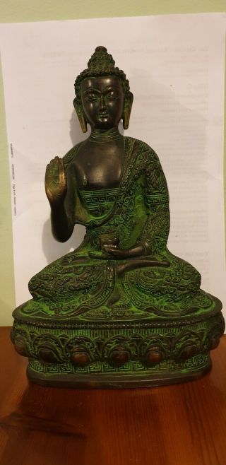 Large 19th Century Chinese Bronze Buddha