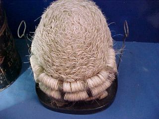 1870s ENGLISH BARRISTERS Horsehair WIG in TOLEWARE BOX by Ravenscroft Law LONDON 3