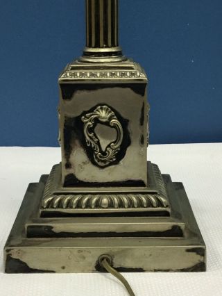 Antique 1913 Silver Presentation Award Trophy Lamp Manchester Post Office 5