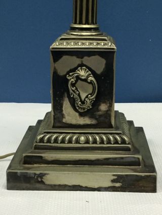 Antique 1913 Silver Presentation Award Trophy Lamp Manchester Post Office 6