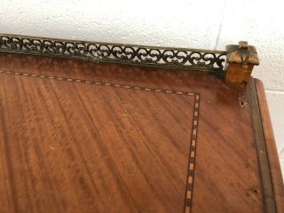 1940s Art Nouveau French Parquetry Inlaid Vanity/Desk 3