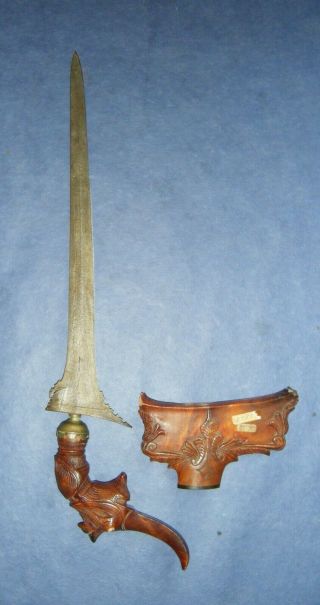 An Old Keris From Malaysia,  Pandai Saras,  Kris,  No Sword,  Dagger,  Knife,  Antique
