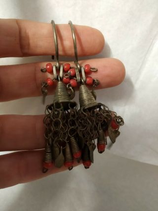 Antique Silver Greek Macedonian Ottoman Era Earrings