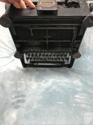 ANTIQUE Underwood Typewriter Greek Lettering st K271 10
