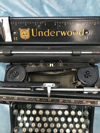 ANTIQUE Underwood Typewriter Greek Lettering st K271 3