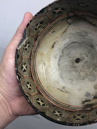 COLORFUL PAINTED POTTERY BOWL MAYAN PRE COLUMBIAN MEXICO 7