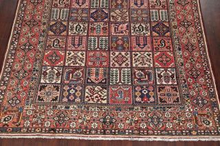 VINTAGE 10 ' x 12 ' Garden Design Bakhtiari Handmade Oriental Area Rug WOOL Carpet 5