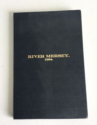 River Mersey 1954 Very Large Map Liverpool Wallasey Birkenhead Eastham