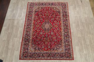 Traditional Persian 6 x 9 Wool Handmade Floral One - of - a - Kind Oriental Area Rug 2