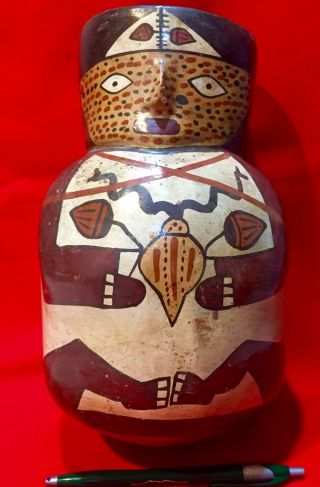 Pre Columbian Large Pottery Nazca Vessel 2 - 600AD 2