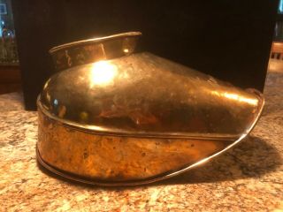 Antique BRASS Large Scale Pan Scoop Flat Bottom Stand 8