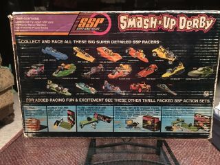 Vintage SSP Smash Up Derby Blast - Em Car Playset & Box Kenner 1957 Ford & Chevy 4