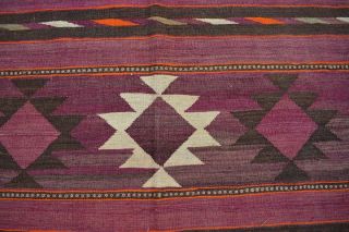 F649 Handmade Afghan Tribal Hazara Vintage Area Kelim Wool Rug 9 ' 10 x 16 ' 6 Feet 9