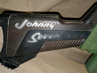 1964 TOPPER TOYS JOHNNY SEVEN OMA TOY GUN W/ BULLET and Missile 5