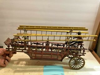 Vintage Toys,  Wilkins Hubley Ives Kenton Parts,  Dent Ladder Wagon,  Cast Iron