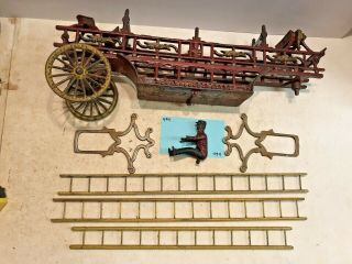 Vintage Toys,  Wilkins Hubley Ives Kenton Parts,  Dent Ladder Wagon,  Cast Iron 3