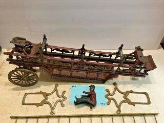 Vintage Toys,  Wilkins Hubley Ives Kenton Parts,  Dent Ladder Wagon,  Cast Iron 5