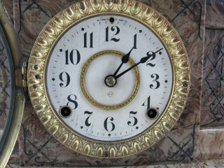 Antique 1880 Seth Thomas Adamantine 8 - Day Key - Wound Mantel Clock 2