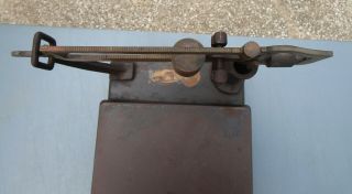 Antique FAIRBANKS Brass Cast Iron 50 Lb Counter Top Platform Scales 8