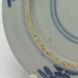 18th.  c Chinese Blue And White Three Legged Toad Dish 61 4