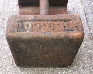 R.  S Co Richardson Scale 30 LB weight Door Stop Antique Vintage Strong Man 4